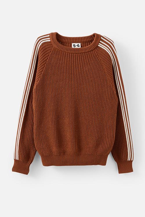 Blake Knit Crew - Chestnut