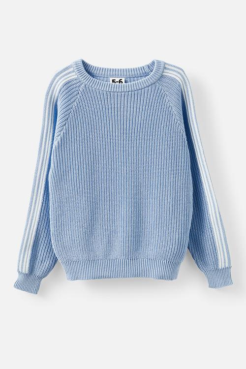 Blake Knit Crew - Dawn Blue