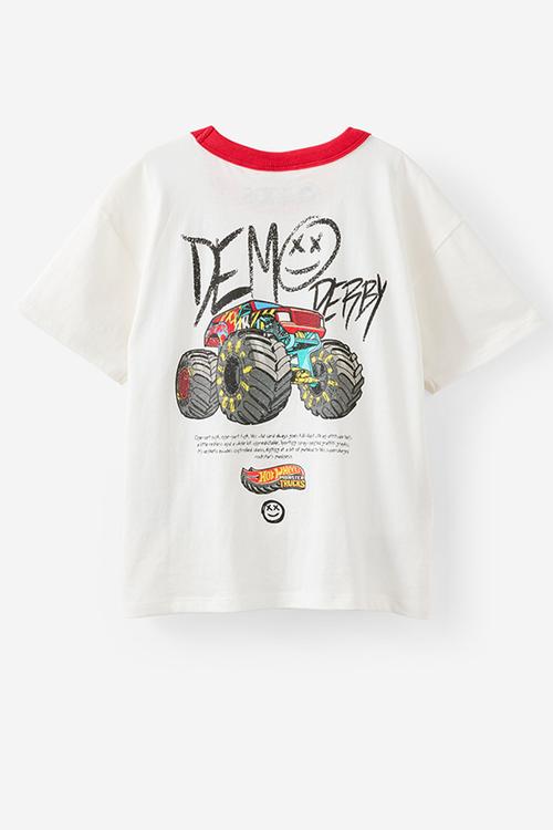 Licensed Drop Shoulder Short Sleeve Tee - Lcn Mat Vanilla/Demo Derby
