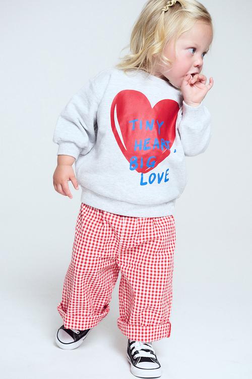 Riley Sweater - Cloud Marle/Tiny Heart Big Love