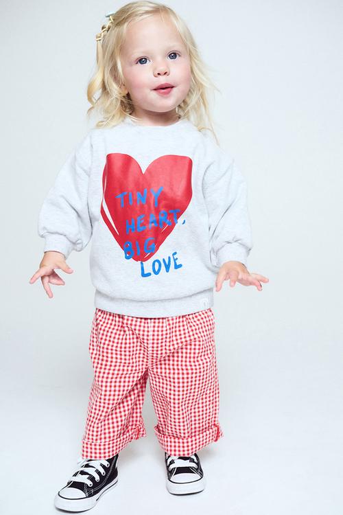 Riley Sweater - Cloud Marle/Tiny Heart Big Love