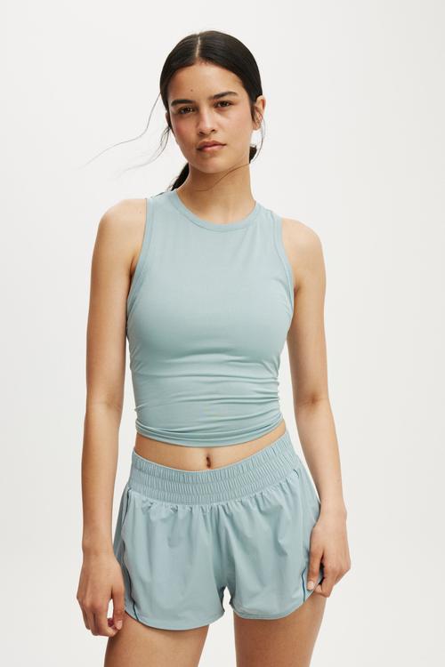 Active Curve Hem Short - Teal Mist