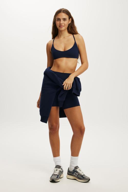 Ultra Soft Minimal Strappy Crop - Prep Sport Navy