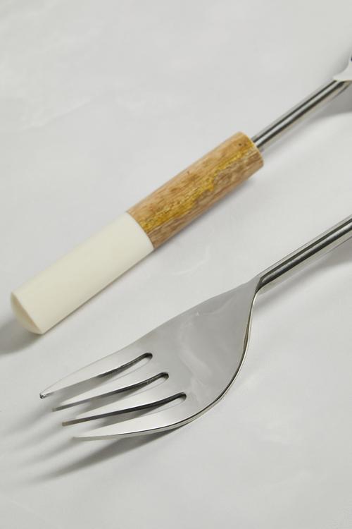 Goa Salad Servers - silver
