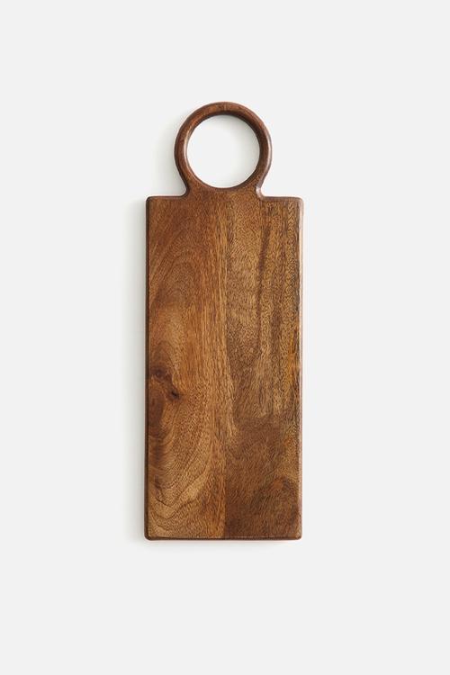 Large mango wood chopping board - brown