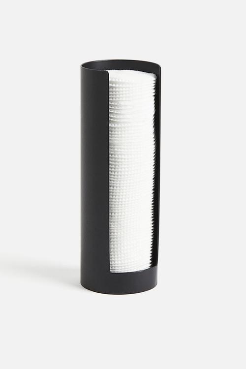 Metal cotton pad holder - black