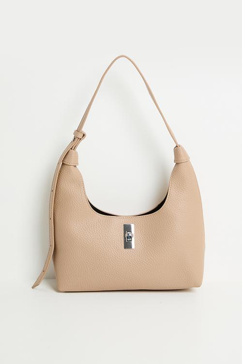 Simona scooped shoulder bag- cream