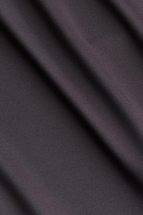 Draped off-the-shoulder top - dark grey