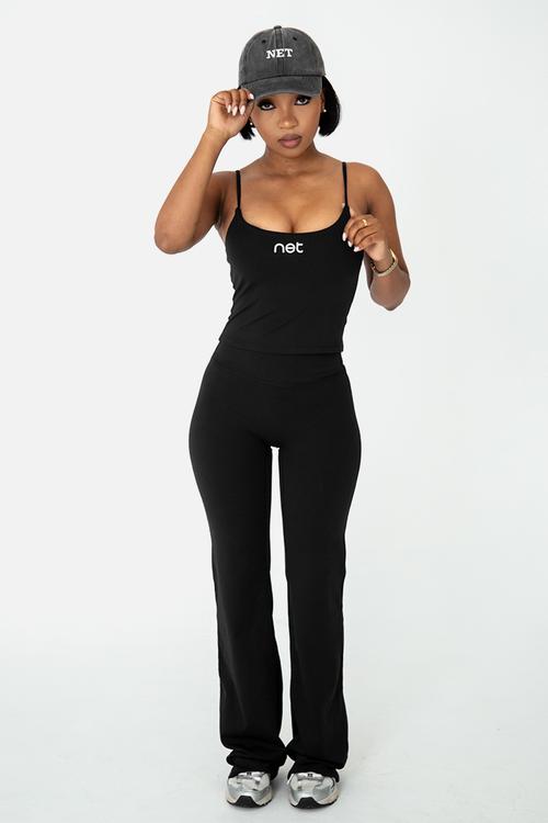 Amore flare pants - black