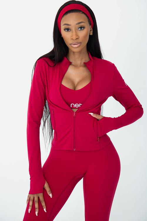 Amore jacket - plum red