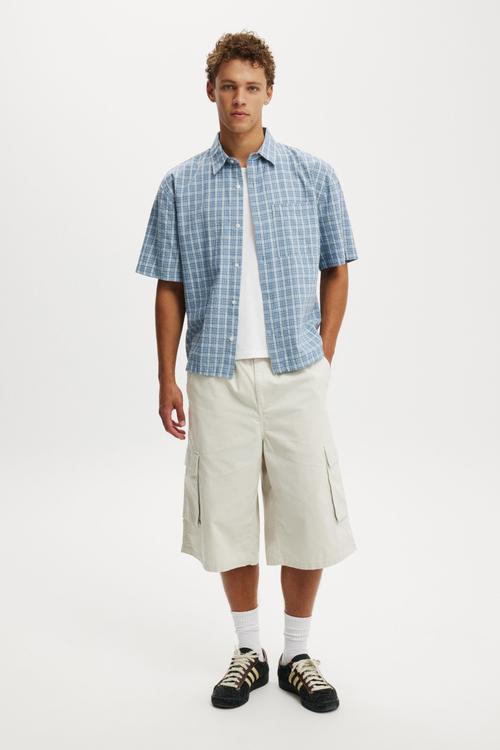 Darcy Short Sleeve Shirt - Sky Check