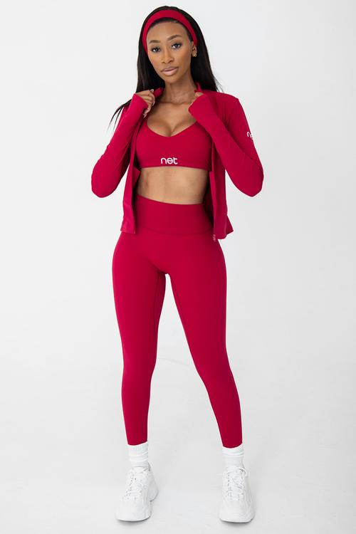 Amore leggings - plum red