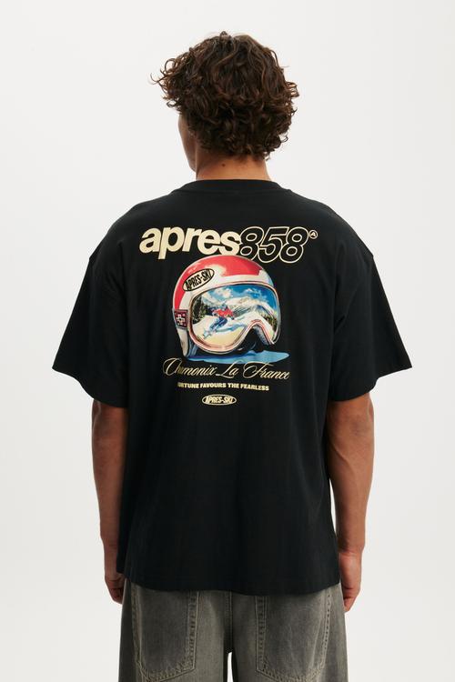 Box Fit Graphic T-shirt - Black/Club Alpine