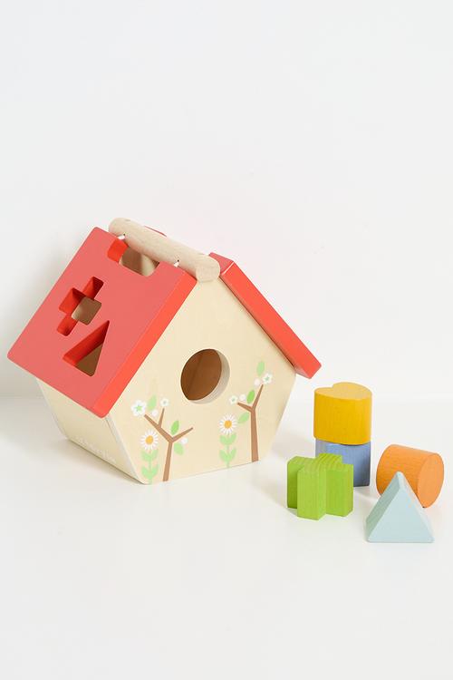Woodland Bird House Shape Sorter - multi