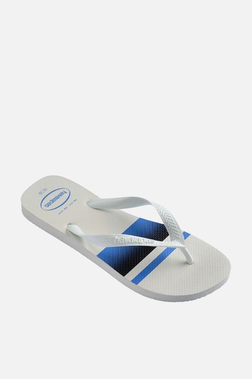 Top Basic - White & Blue