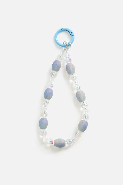 Fiona beaded bag charm accessory-blue