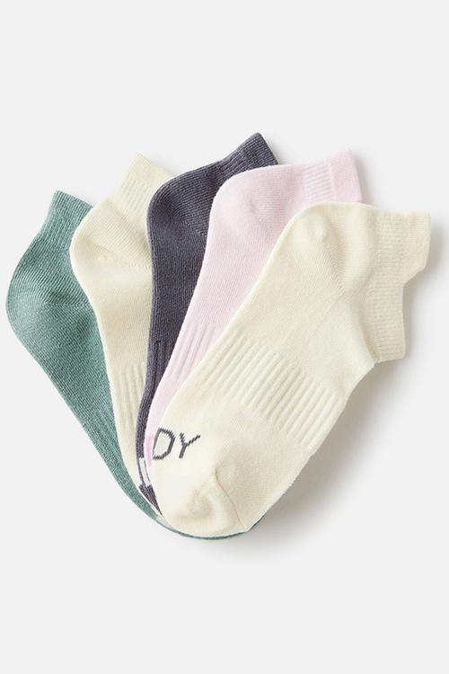 Body 5 pack ankle sport sock - teal mist multi