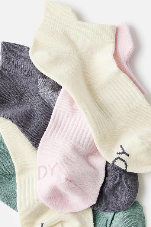 Body 5 pack ankle sport sock - teal mist multi