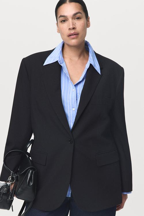 Plus blazer mila - black
