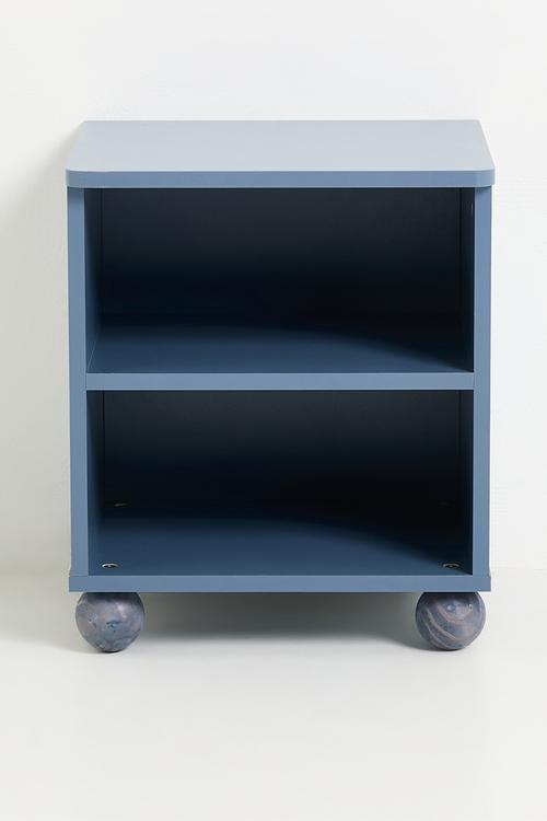 Kinder Cube Bedside Table - Blue