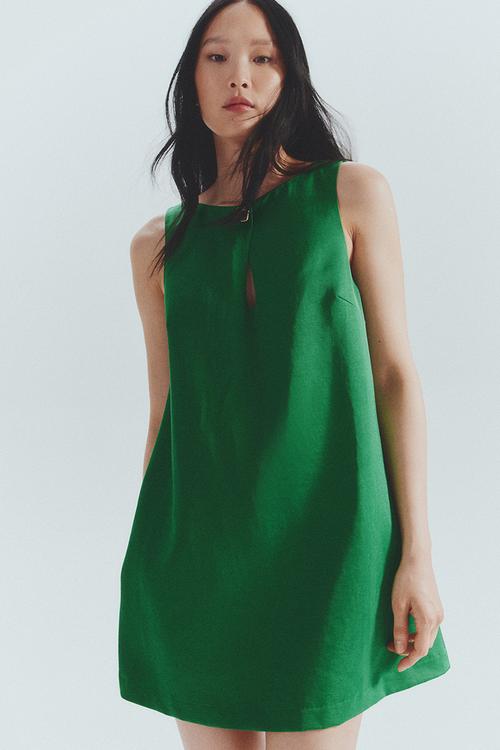 A-line dress - green