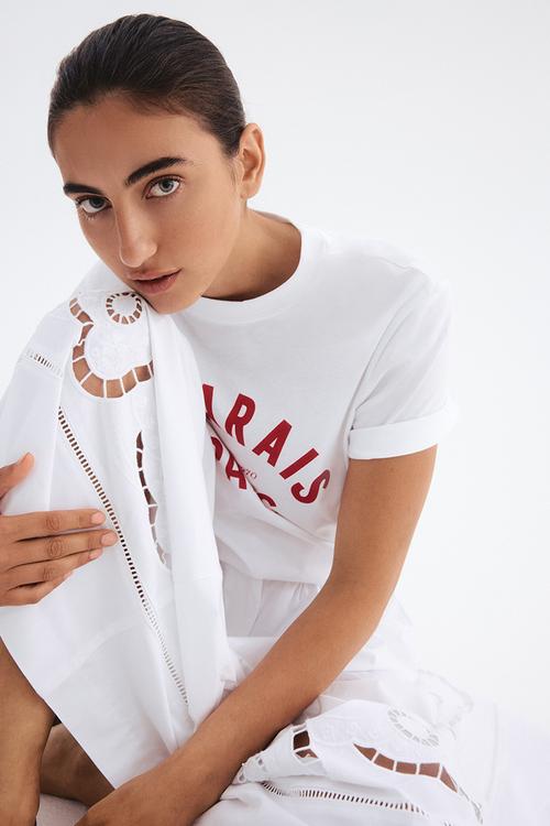 Printed t-shirt - white paris