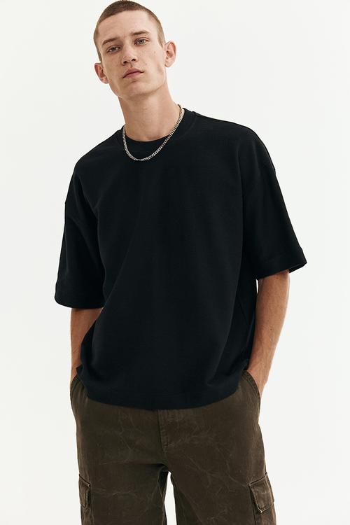 Oversized fit t-shirt - black
