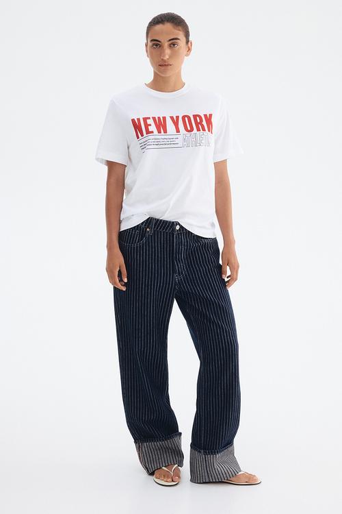 Printed t-shirt - white new york