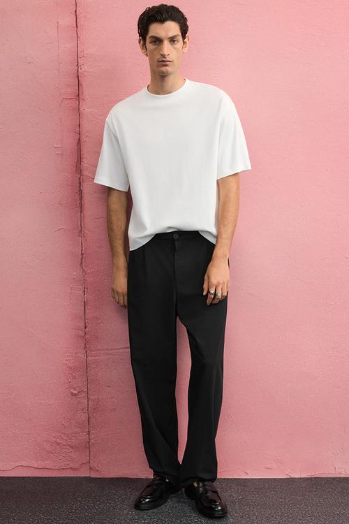 Loose fit boxy-style t-shirt - white