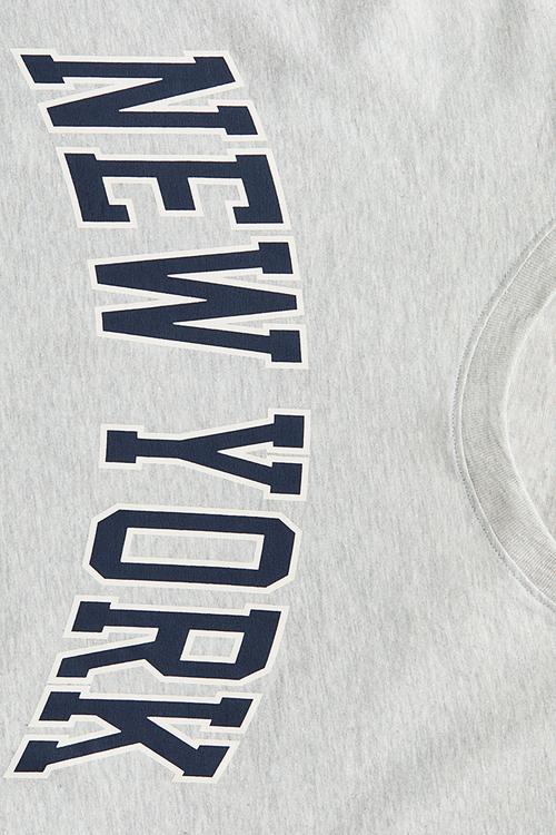 Loose-fit t-shirt - light grey marl new york