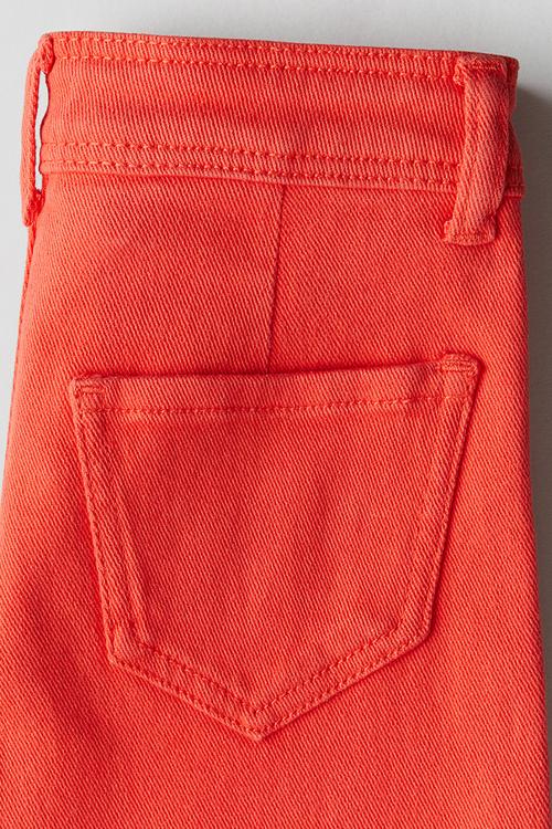Flared trousers - bright red