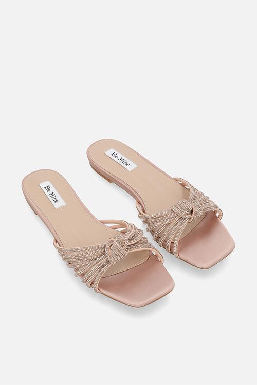 Vibez slide sandal - blush satin