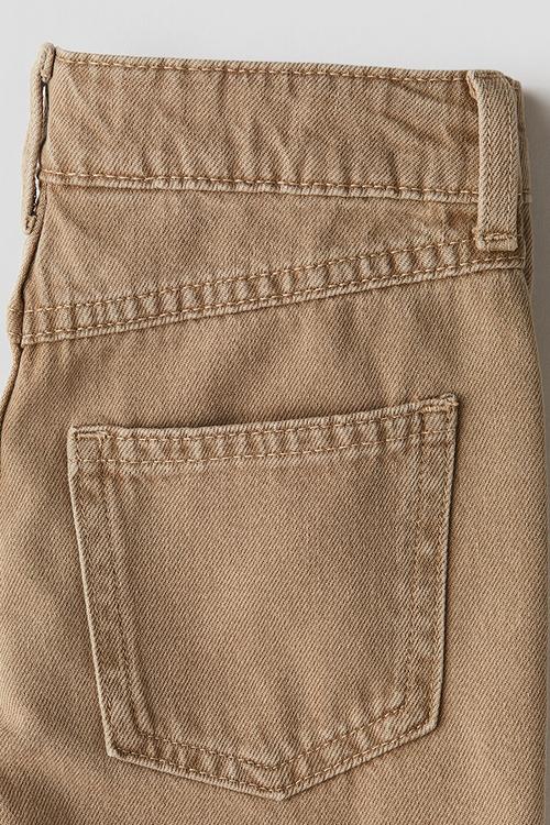 Denim shorts - beige