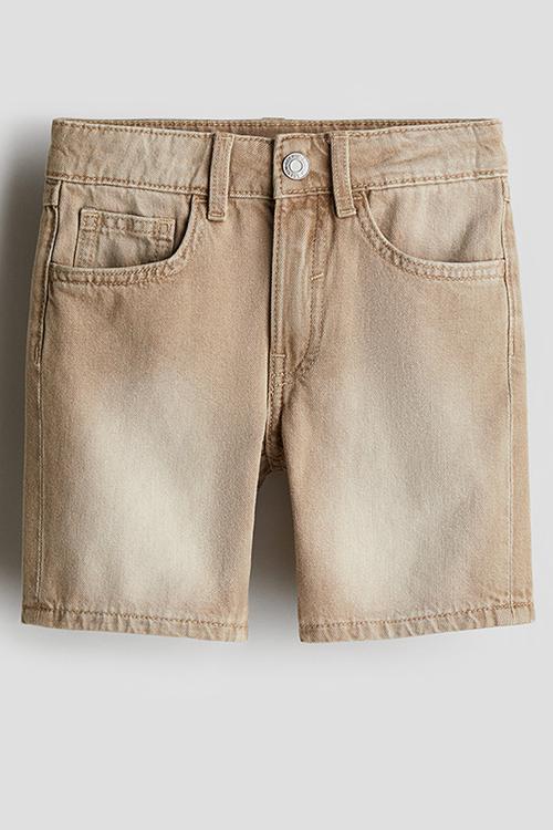 Denim shorts - beige