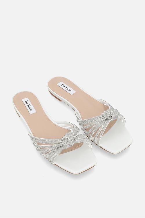 Vibez slide sandal - ivory satin