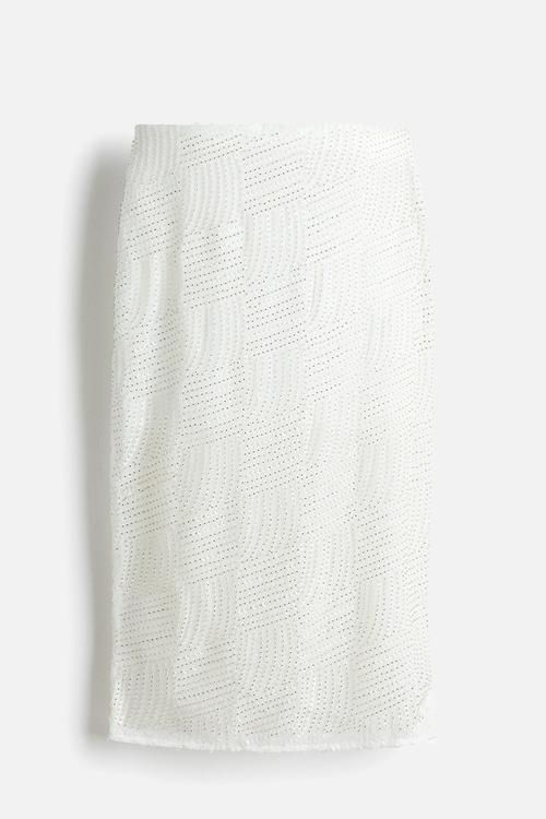Embellished skirt - white