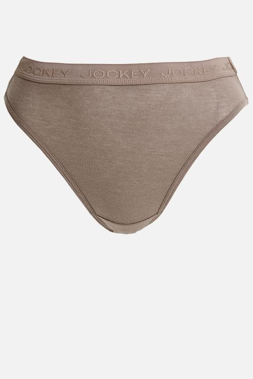 3 pk plain tonal elastic french cut - multi