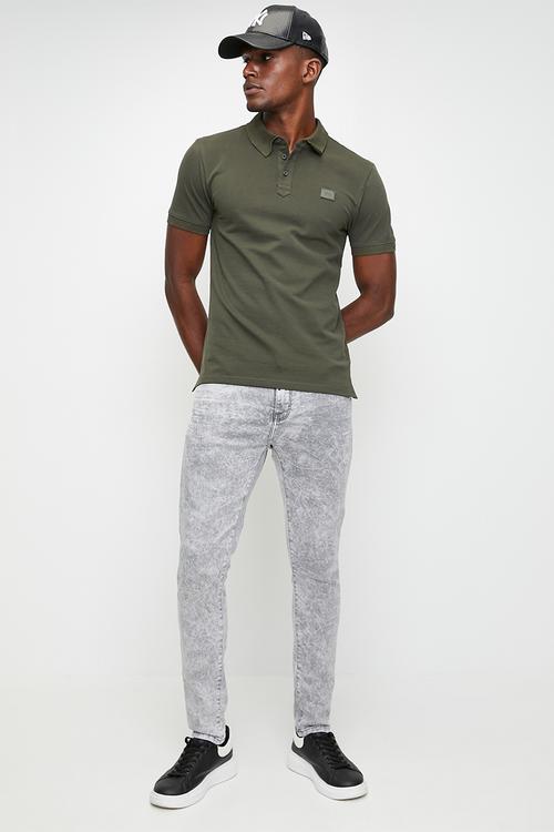 Supernova Jeans Trench Fit Premium Denims - Mid Grey