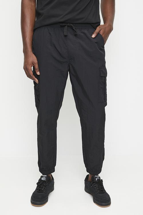 Taslan Cargo Cuff Pant - Black