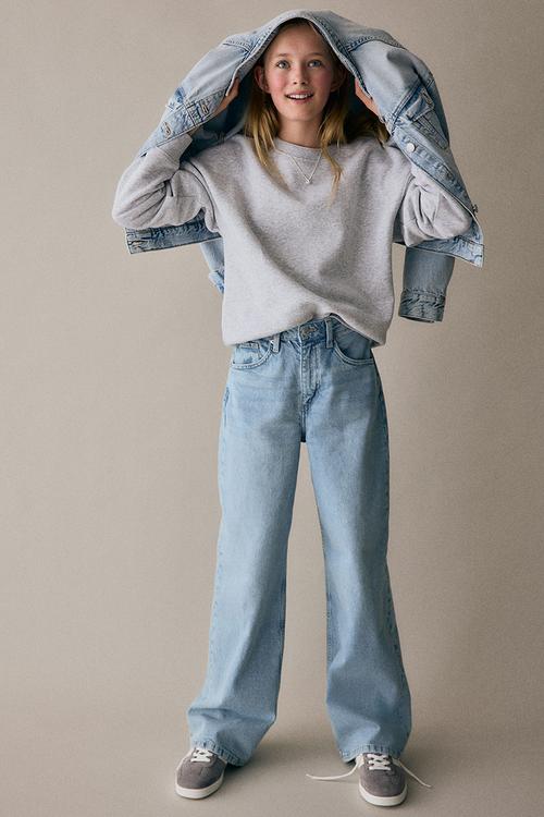 Wide leg jeans - light denim blue 