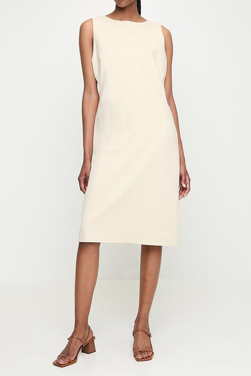 Wmn Lily s/l Ponte Dress - Sand