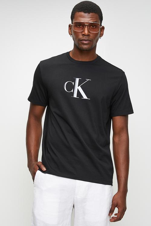 Ss Center Monogram Eu Classic Tee - Black
