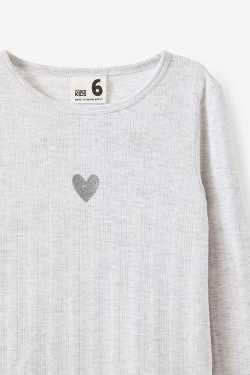 Jade Crew - Snow Marle/Heart