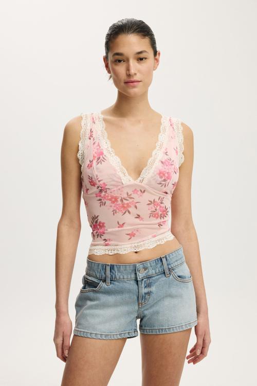 Rosie Lace Cami - layla floral fairydust