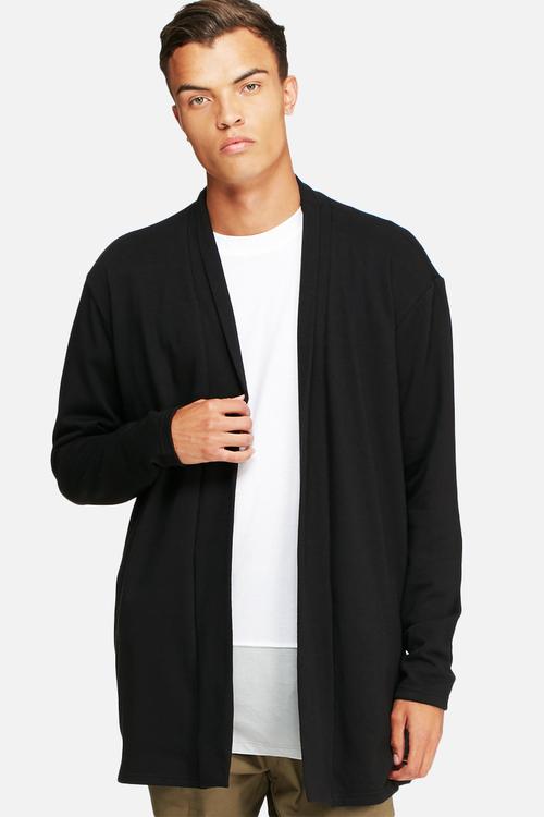 Loopback kimono cardigan