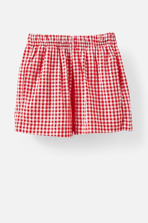 Benny Woven Short - Varsity Red Gingham
