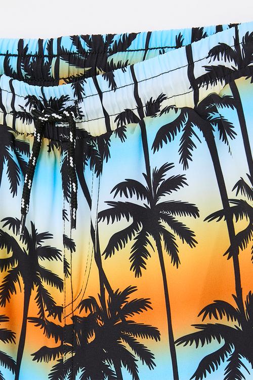 Boardshorts - orange/blue/tropical
