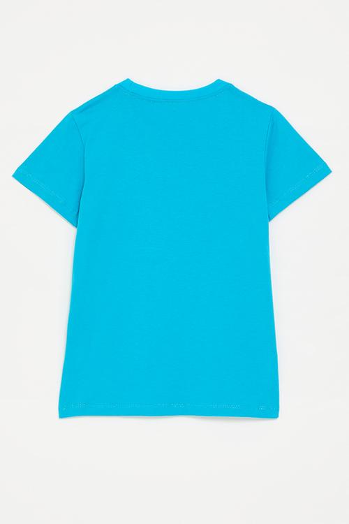 Shark graphic tee - bright blue