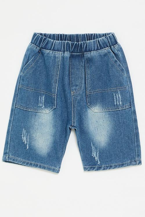 Denim shorts - navy