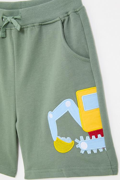 Printed shorts - olive